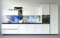 Mobile Preview: Küchenrückwand Blaue Blütenpracht