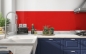 Preview: Küchenrückwand Red1 (255 0 0) #FF0000
