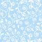 Preview: Küchenrückwand Blau Blüten Floral