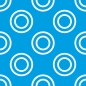Preview: Küchenrückwand Blau Weiße Kreise