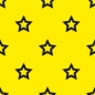 Preview: Küchenrückwand Gelb Schwarz Sterne