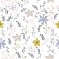Preview: Küchenrückwand Pastellfarbene Blüten
