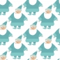 Preview: Küchenrückwand Blauer Weihnachtsmann