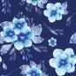 Preview: Küchenrückwand Blaue Eisblumen