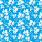 Preview: Küchenrückwand Knall Blau Floral