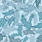 Preview: Küchenrückwand Blaue Palmenblätter