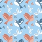 Preview: Küchenrückwand Vogel Muster