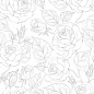 Preview: Küchenrückwand Rosengravur Muster