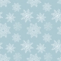 Preview: Küchenrückwand Blaue Schneeflocken