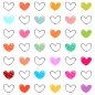 Mobile Preview: Küchenrückwand Colorful Heart