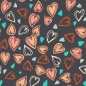 Preview: Küchenrückwand Muster mit Herzen