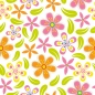 Preview: Küchenrückwand Retro Boho Blumen