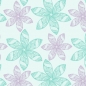 Preview: Küchenrückwand Mint Lila Blumen