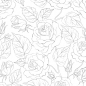 Preview: Küchenrückwand Rosen Zeichnung