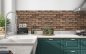 Preview: Spritzschutz Küche Wand Ziegelstein