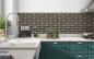 Preview: Küchenrückwand Braune Ziegelsteine