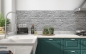 Mobile Preview: Küchenrückwand Zement Steinmauer