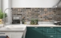 Preview: Küchenrückwand Steinmauer Loft Stil