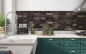 Preview: Küchenrückwand Loft Stil Steinwand