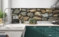 Preview: Küchenrückwand Findlinge Steinmauer