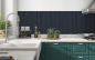 Preview: Küchenrückwand Dunkle Holzplatte