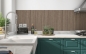 Preview: Küchenrückwand Holzplatte Eiche