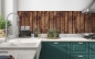 Preview: Küchenrückwand Holzbalken Braun