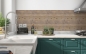 Preview: Küchenrückwand Holzbalken Rustikal