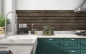 Preview: Küchenrückwand Braune Holzbalken