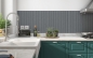 Preview: Küchenrückwand Holzparkett Grau