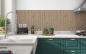 Preview: Küchenrückwand Holzfassade