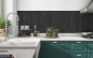 Preview: Küchenrückwand Dunkle Holz Motiv