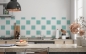 Preview: Küchenrückwand Mint Karo