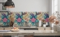 Preview: Küchenrückwand Boho Blumen