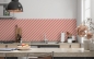Preview: Küchenrückwand Linien Pink