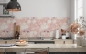 Preview: Küchenrückwand Rosen Malerei