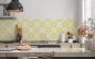 Preview: Küchenrückwand Kreis in Kreis Gelb