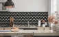 Preview: Küchenrückwand Black White Design