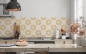 Preview: Küchenrückwand Gelbe Muster Kreise
