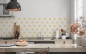 Preview: Küchenrückwand Gelbe Collectif Punkte