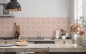 Preview: Küchenrückwand Rosa Kreise