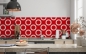 Preview: Küchenrückwand Rote Kreise