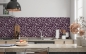 Preview: Küchenrückwand Dunkel Violett Floral