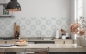 Preview: Küchenrückwand Pastellblau Kreise
