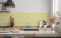 Preview: Küchenrückwand Gelb Zick Zack