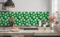 Preview: Küchenrückwand Gänseblümchen Grün