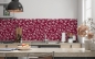Preview: Küchenrückwand Aubergine Farbene Blumen