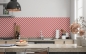 Preview: Küchenrückwand Zinnoberrot Streifen