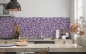 Preview: Küchenrückwand Lila Blüten Floral