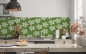 Preview: Küchenrückwand Blumen Grün